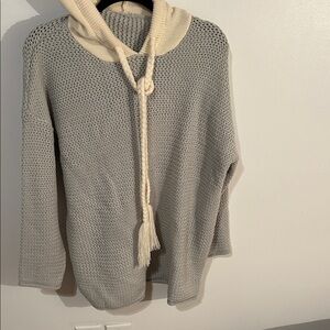 Cozy Cream and Gray Women's Sweater